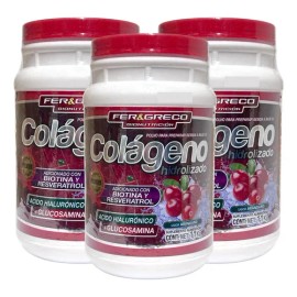 Colgeno Hidrolizado Glucosamina Biotina Arndano 3 Pzs                                                                                                 