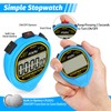 FCXJTU Simple Digital Waterproof Stopwatch, No Bells, No Clock, No