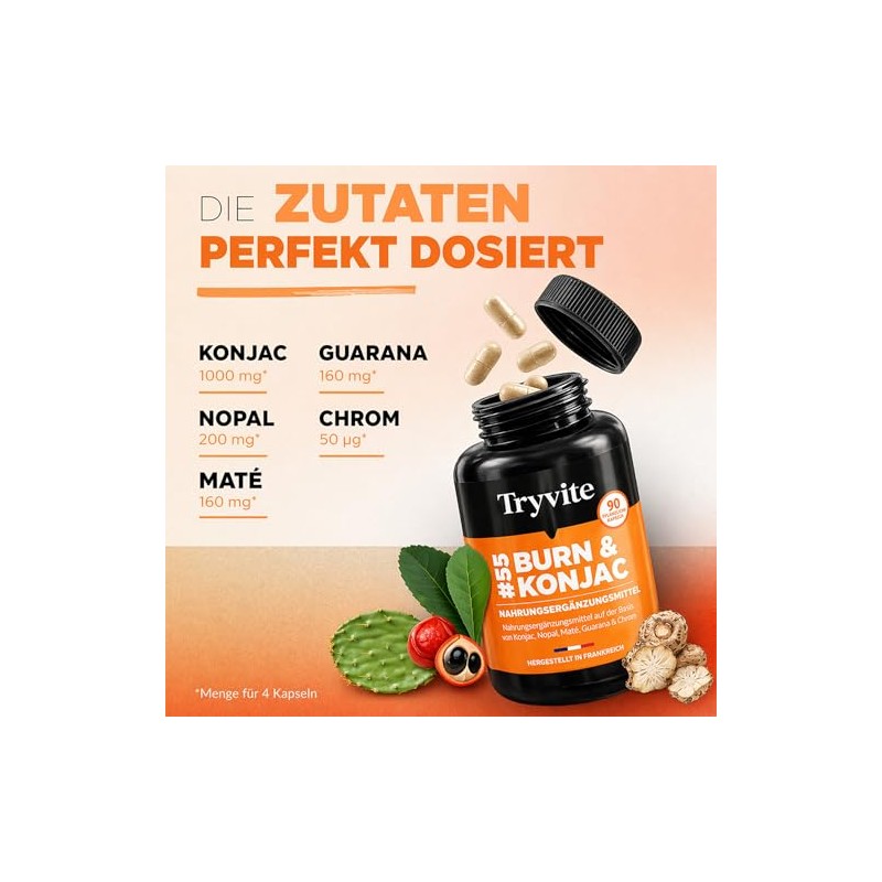 Tryvite Konjac Active — Plant Complex with Konjac, Nopal, Mate,