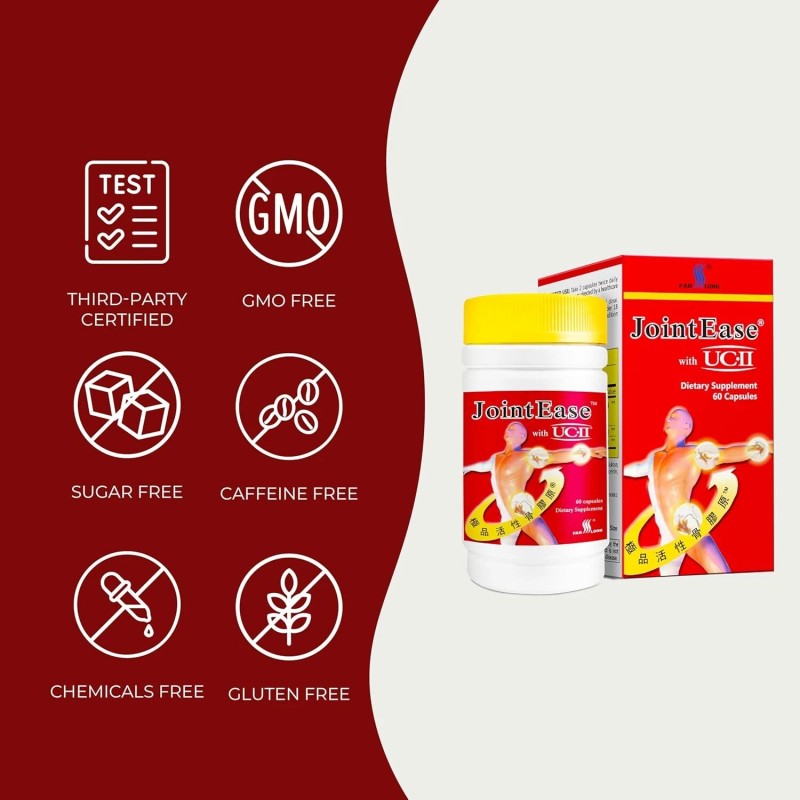 FarLong 6 Bottles FarLong JointEase with UC-II™ Dietary Supplement-60 Capsule