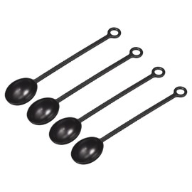 sourcing map Coffee Scoop 20pcs, 8.27" Plastic Coffee Measuring Spoons with Long Handles, Tablespoon Coffee Spoon for Ground Coffee Loose Tea Sugar or Flour, Brown