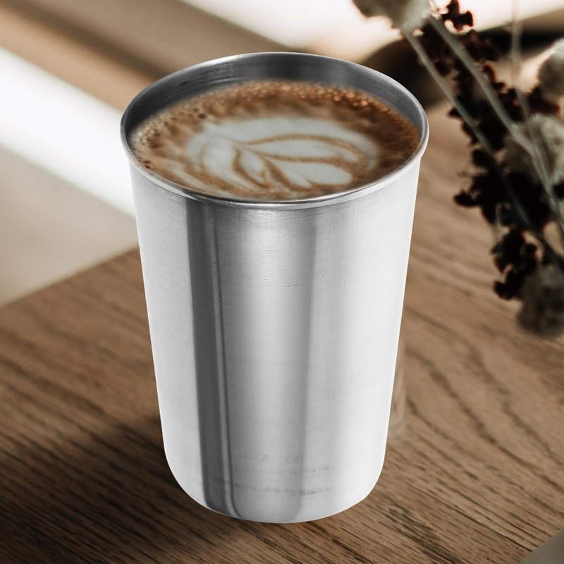 SOLUSTRE Stainless Steel Water Tumbler Cup for Bathroom and Home