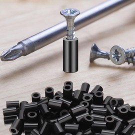 SWTYExt Pack of 100 Round Spacers Nylon Washers M3-7 x 12 mm ABS Spacer Sleeves Plastic Black Spacer Wall Insulation Washers without Thread Spacer Sleeves for Screws