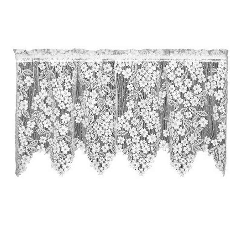 Heritage Lace Dogwood 55-Inch by 24-Inch Drop Ecru Tier