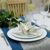 Fanxyware Star Shaped Origami Dinner Napkins with Gold Stars on