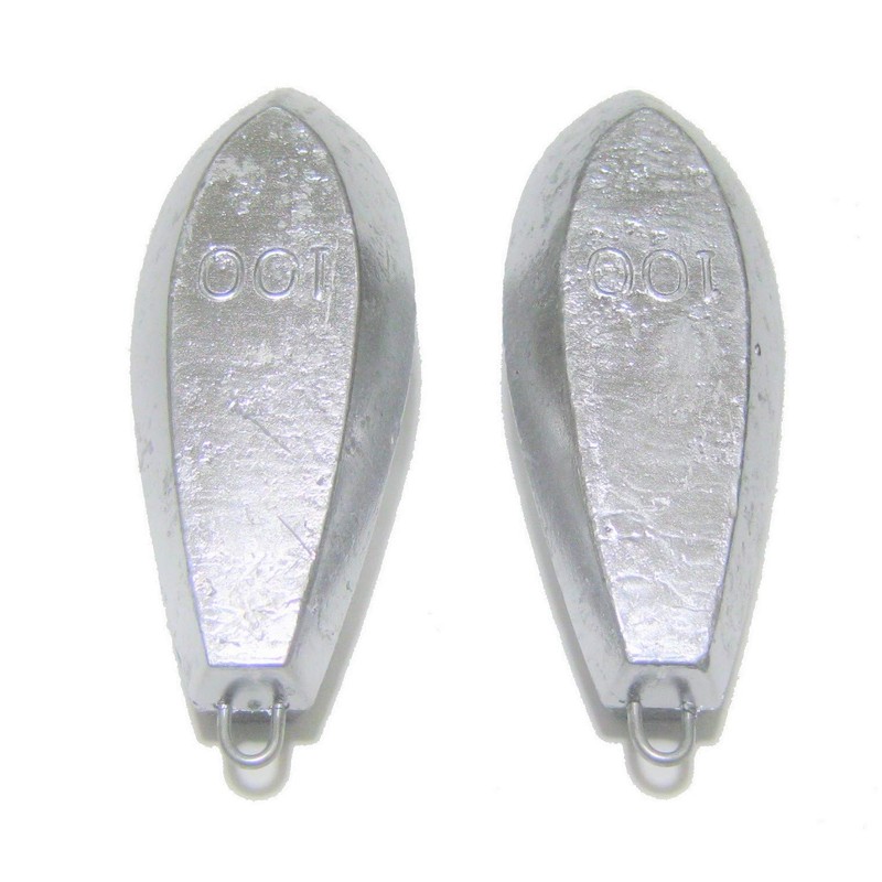 釣り用オモリ シンカー 【100号 2個】 セット (約0.8kg) 六角おもり 釣り 海 川