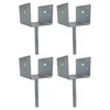 U Shaped 6x6 Deck Post Concrete Anchor Spike, Fence Post