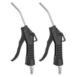 sourcing map 2pcs Air Blow Gun High Flow Air Compressor Blow Gun with 1/4" NPT Male Air Plug and Angled Bent for Industrial Household Air Tools Removing Dust Cleaning