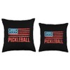 Pickleball Player USA Flag 4th of July Gift Men Women