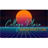 College Place Washington 2 X 1.25-Inch Vinyl Decal Stiker Retro