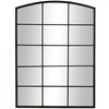 Deco 79 Metal Room Wall Mirror Arched Window Pane Inspired