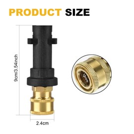1pcs Pressure Washer Gun Adapter,Pressure Washer Adapter High Pressure Washer Gun Adapter Nozzles with 1/4" Quick Connector Fitting,Compatible with Karcher K Series, K2, K3, K4, K5, K6, K7
