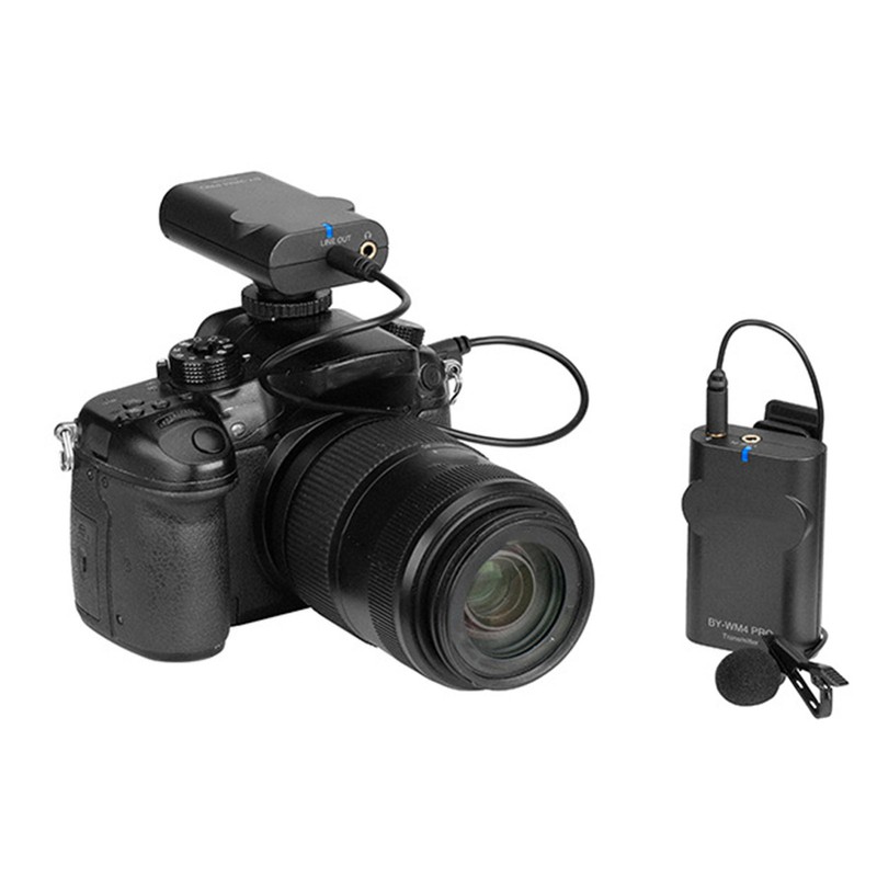 BOYA WM4 PRO Wireless Microphone System Interview Lavalier Microphone with