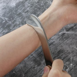 NVZI S Sharp Gua Sha - Stainless Steel Facial & Body Massage Tool Stainless Steel Material Massage Scraper Toolfor Feet, Back, Legs, Arms, Neck, Shoulder