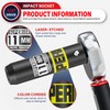 Aiourx 1/2” Drive Impact Socket, 11 mm Deep Socket, Metric,