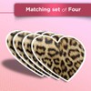 Vinyl Heart Stickers (Set of 4) - Wild Animal Print