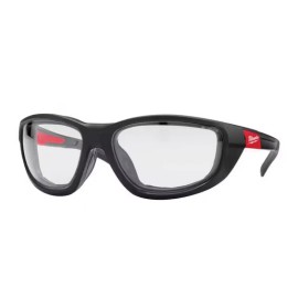 Milwaukee Clear Fog-Free Safety Glasses w/ Gasket – Impact & Dust Protection