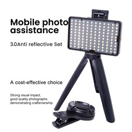 Tumalab Tattoo Equipment Supplies LED Tattoo Photography Video Light Portable Mobile Phone Photo Remove Reflective Camera Lights with 120 Pcs Led Light and CPL Filter Lens for Tattoo Artist