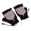 Heated Gloves Fingerless Full Finger Adjustable 3 Gear Black Hand