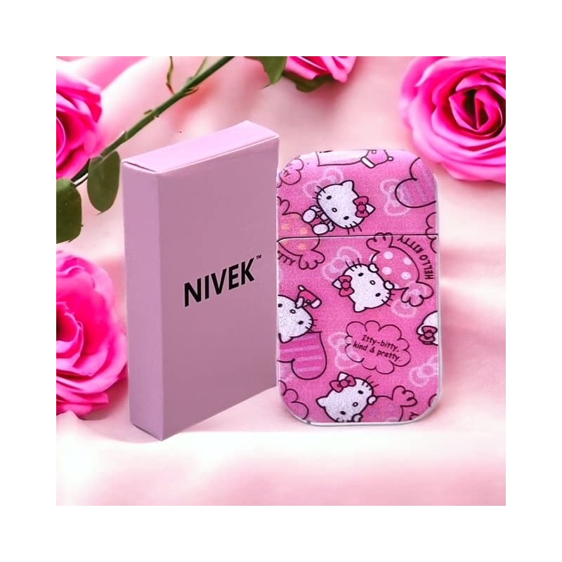 NIVEK Kulomi Lighter Kitty KT Torch Lighter Pink Flame Pocket