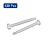 sourcing map #10-2" Self Drilling Screws, 60pcs 410 Stainless Steel