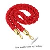 STOBOK 1pc Braided Safety Lanyard with Snap Hooks Bright Red
