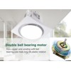 MEOZRI Bathroom Exhaust Fan with LED Light Ceiling Mount Ventilation