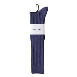 Harusaku Men's High Socks, Set of 1, Made in Japan, Socks, Men's, Formal, Business Socks, indigo heathered, 27.0 to 29.0 cm