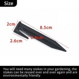 Ground Pegs for Robotic Lawnmower Boundary Cable - Secure Hold for Lawn Robots with 100 Ground Hooks and Ground Spikes - Robust Tools for Your Robotic Lawnmower Area, Boundary Cable Lawn Robot Ground