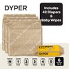 DYPER Viscose from Bamboo Baby Diapers Size 6 + Wipes