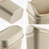 KADAX Rubbish Bin with Swing Lid, Waste Bin with Lid,