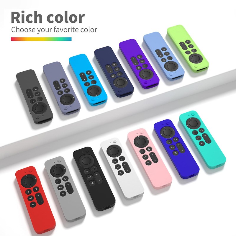 Hi Color Silicone Cover Compatible with Apple TV Siri Remote