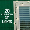 Command Outdoor Light Clips, 20 Clear Clips and 24 Command