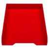 JAM PAPER Stackable Paper Trays - Red - Desktop Document,