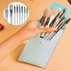 Portable All-in-One Cosmetic Makeup Brush Set for Travel (Blush Included) Ah Blue 6ea