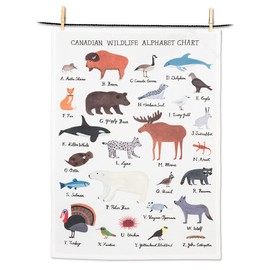 Abbott Collection Home Wildlife Alphabet Tea Towel