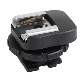 Black ABS CSM‑3 Hot Shoe Adapter Flash Mount Adapters for Camcorder Camera Accessory