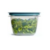 Utensilux Rubber maid Storage Containers, Easy Find Lids, Teal, 7