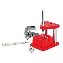 Pin Remover - Watchmaker Special Tool - Solid and Practical - For Removing and Inserting Pressed or Screwed Pins When Shortening Metal Bracelets - C335993, red