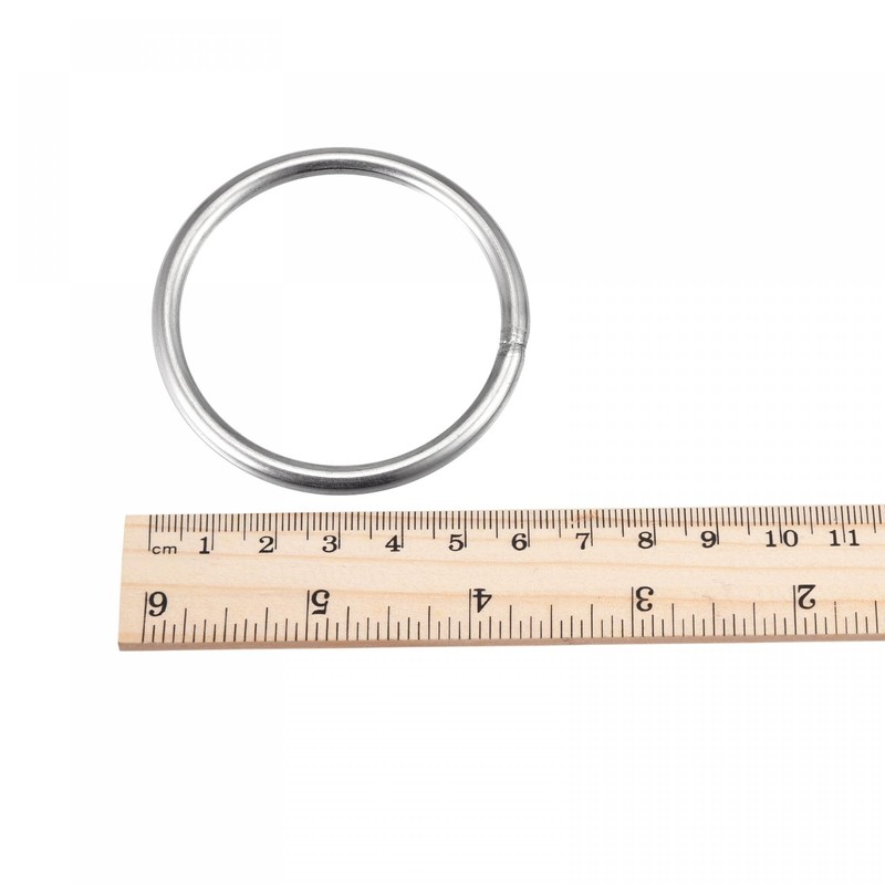 sourcing map 304 Stainless Steel Welded O Ring 60mm(2.36") Outer