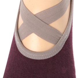 WHITE FANG SC046 Women's Socks, Short, Anti-Slip, Yoga, Ballet, Training, Gym,