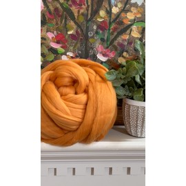 Shep's Wool Caramel TAN Wool Roving For Wet/Needle Felting and Spinning into Yarn Crafts