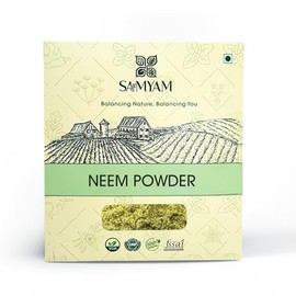 SAMYAM Neem Leaves Powder - 200g Pack | Detox, Healthy Skin, Hair Growth