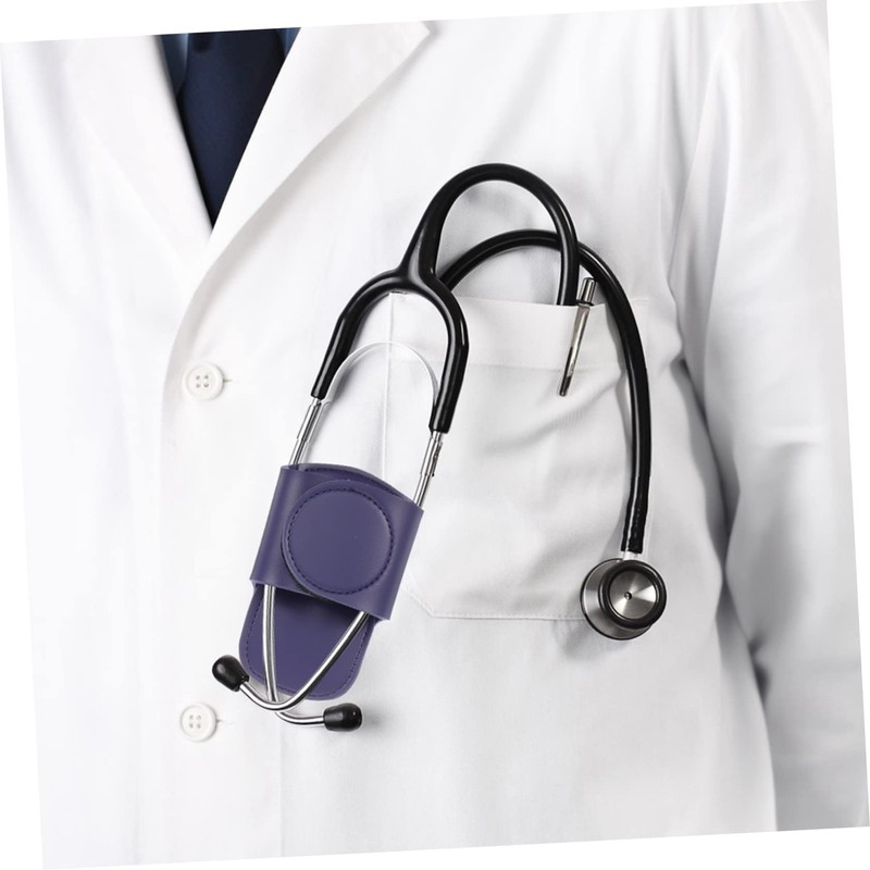 TEHAUX Stethoscope Holder Clip for Nurses Doctors Pu Leather Waist
