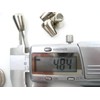 5pcs Silver Quality Metal Round Cord end Toggles Clothing Draw
