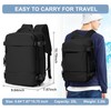 Travel Backpack Simple Durable Carry On Backpack with Shoe Compartment,