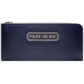 Dr. Who Police Public Call Box Doctor Who Tardis Purse Clutch Coin Pocket & Card Holder, Blue