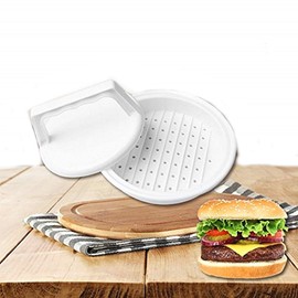 Lovelegis Hamburger shape plastic crushes mold with manual pressure circumference 10 cm height 1 cm - Christmas and birthday gift idea