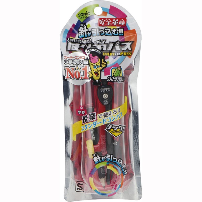 Sonic Super compass Tension In Pass Pencil for , Red