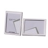 6 x 8-inch Silver Flat Edge Single Photo Frame with